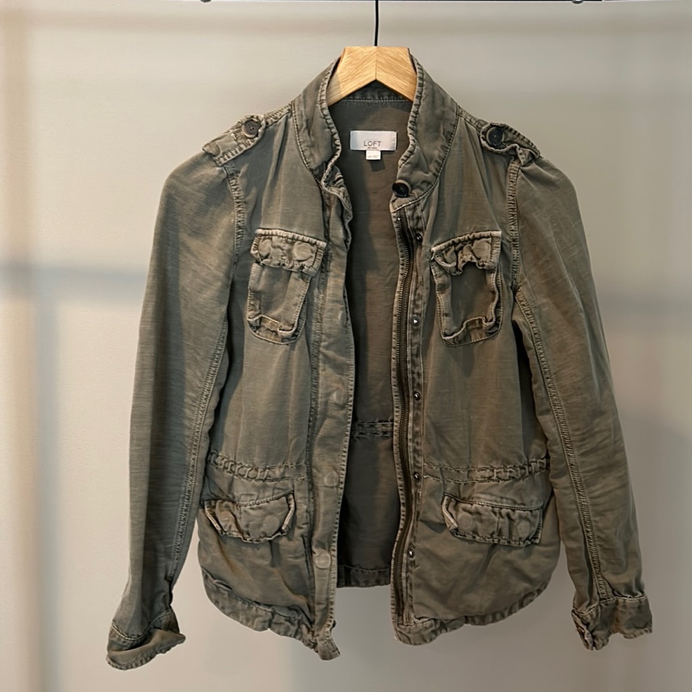 LOFT petite cargo jacket